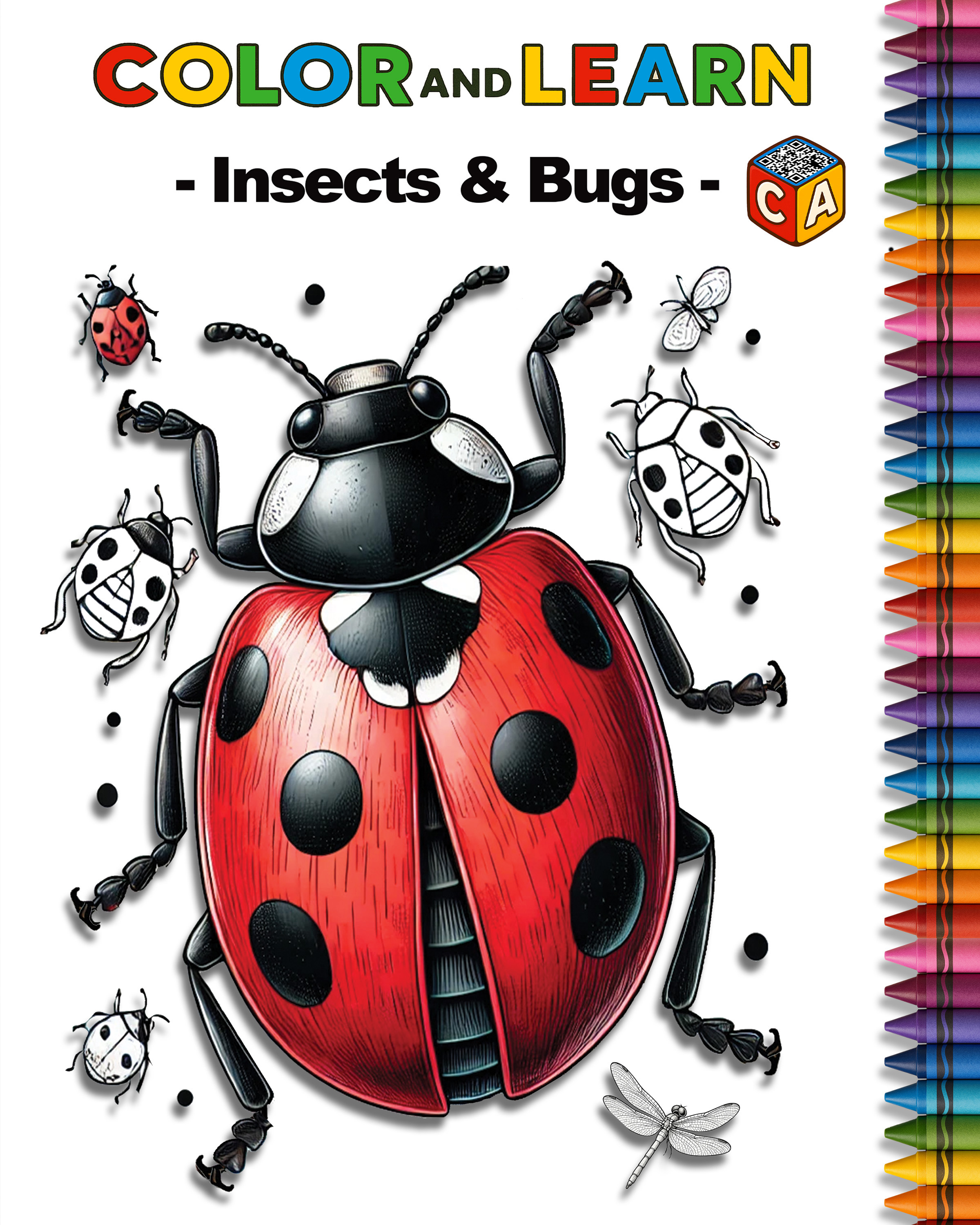 Insects and Bugs Coloring Book