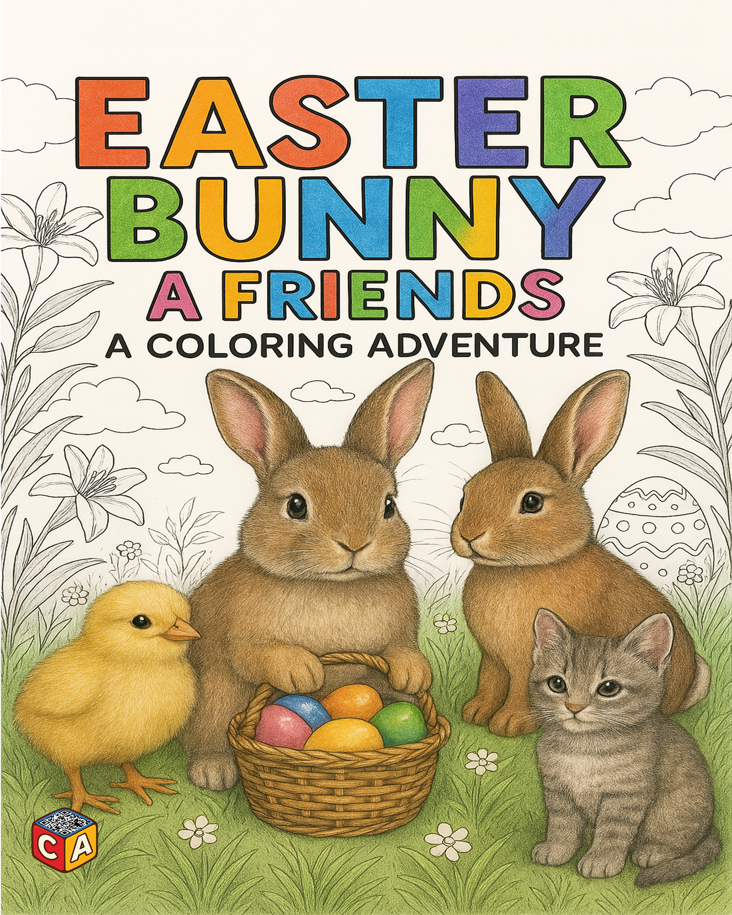 Easter Bunny and Friends Coloring Book
