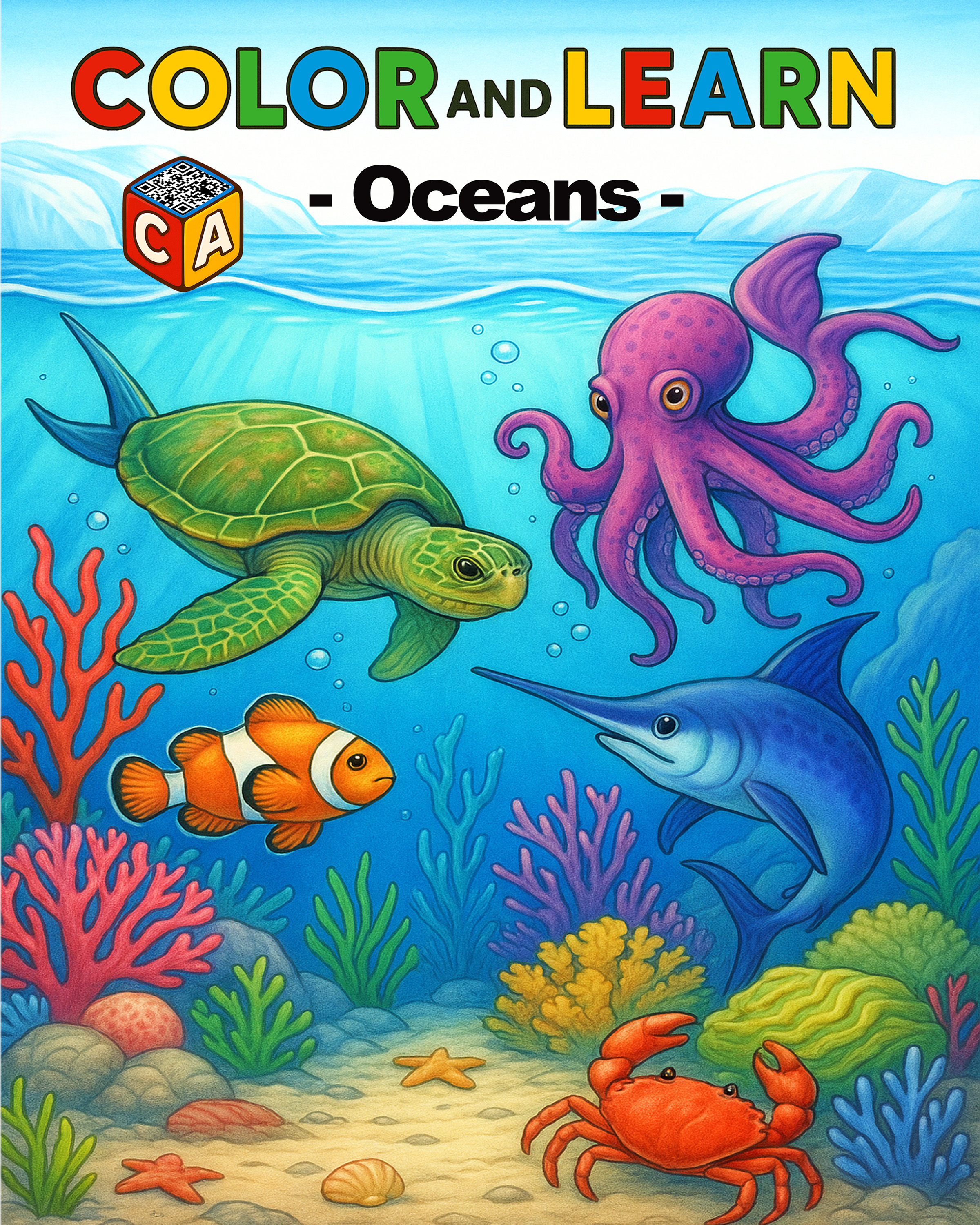 Oceans Coloring Book
